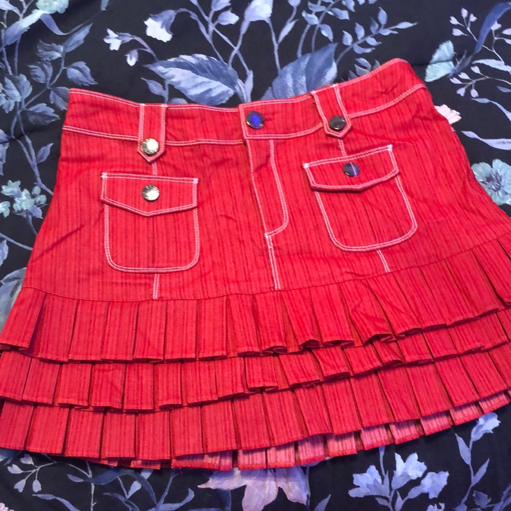 Y2K Red women’s mini skirt